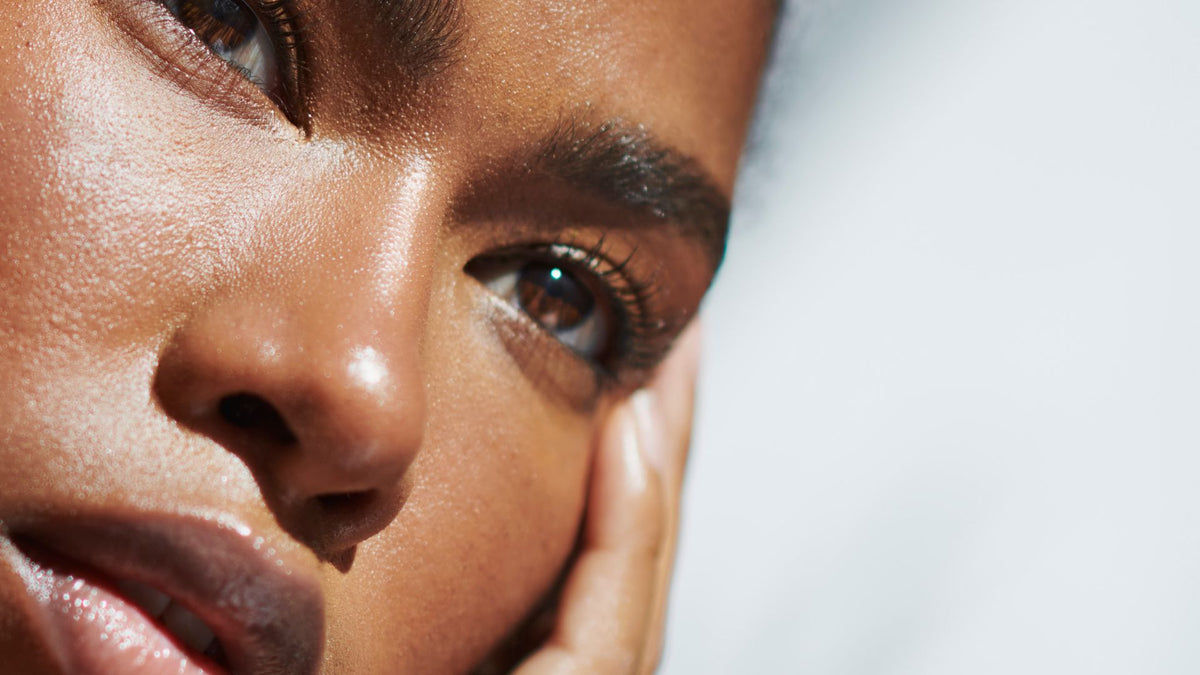 Woman's face to show the impact of EDC on skin